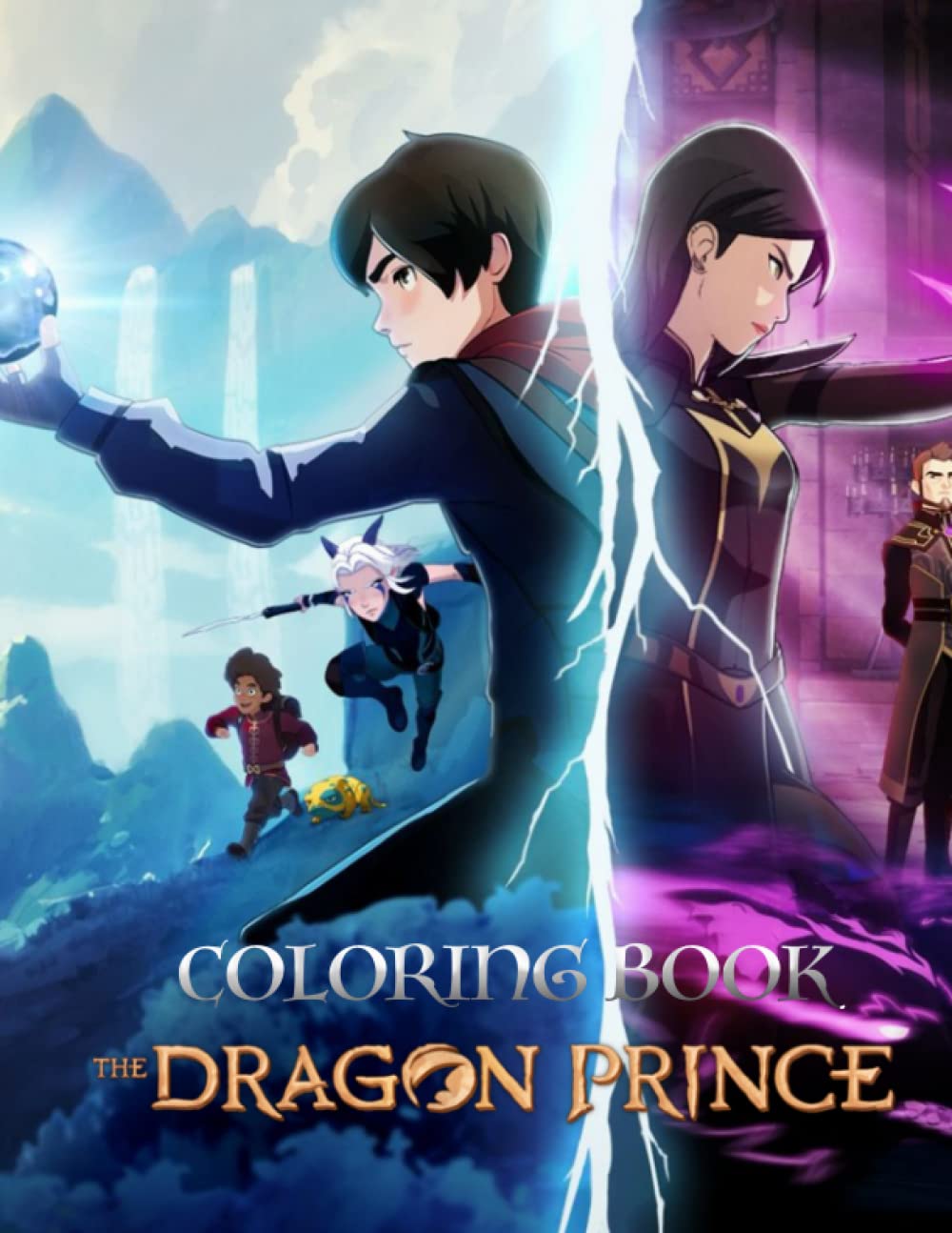 The dragon prince coloring book amazing gift for all ages and fans with high quality imageâ giant great pages with premium quality images by donatella de angelis
