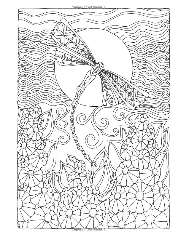 Creative haven entangled dragonflies coloring book adult coloring coloring books adult coloring adult coloring designs