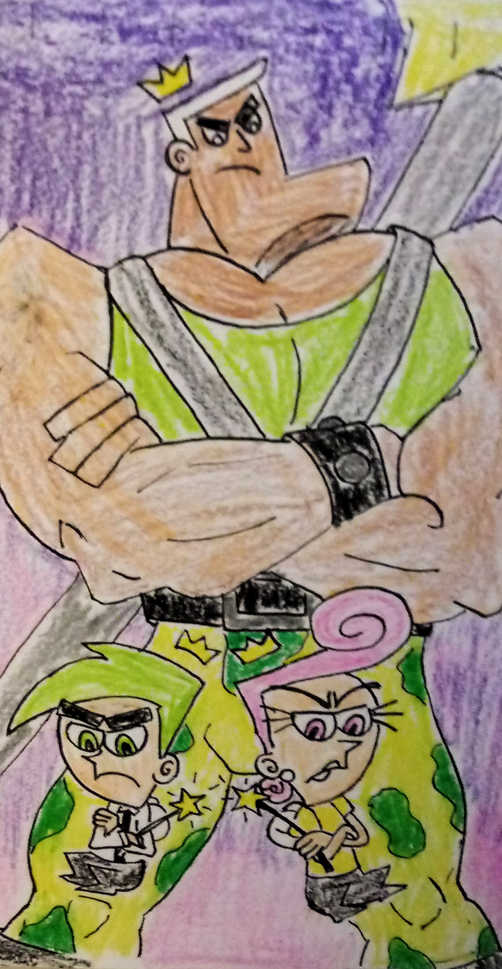 Fairly odd parents coloring page full color by backwardlawman on