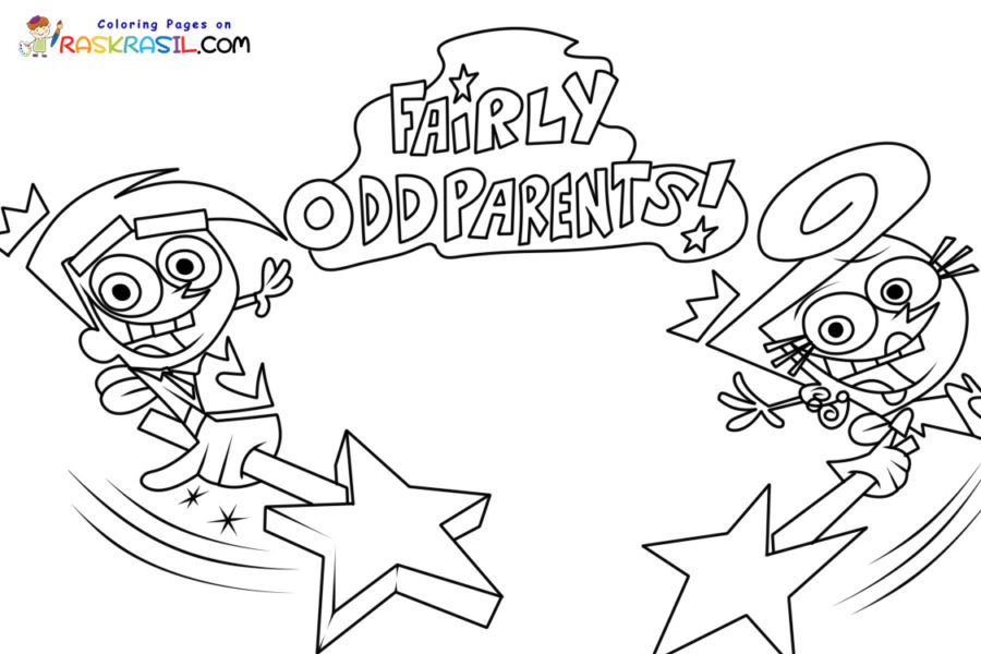 Fairly odd parents coloring pages
