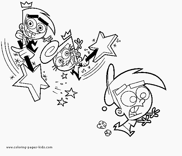Fairly oddparents color page