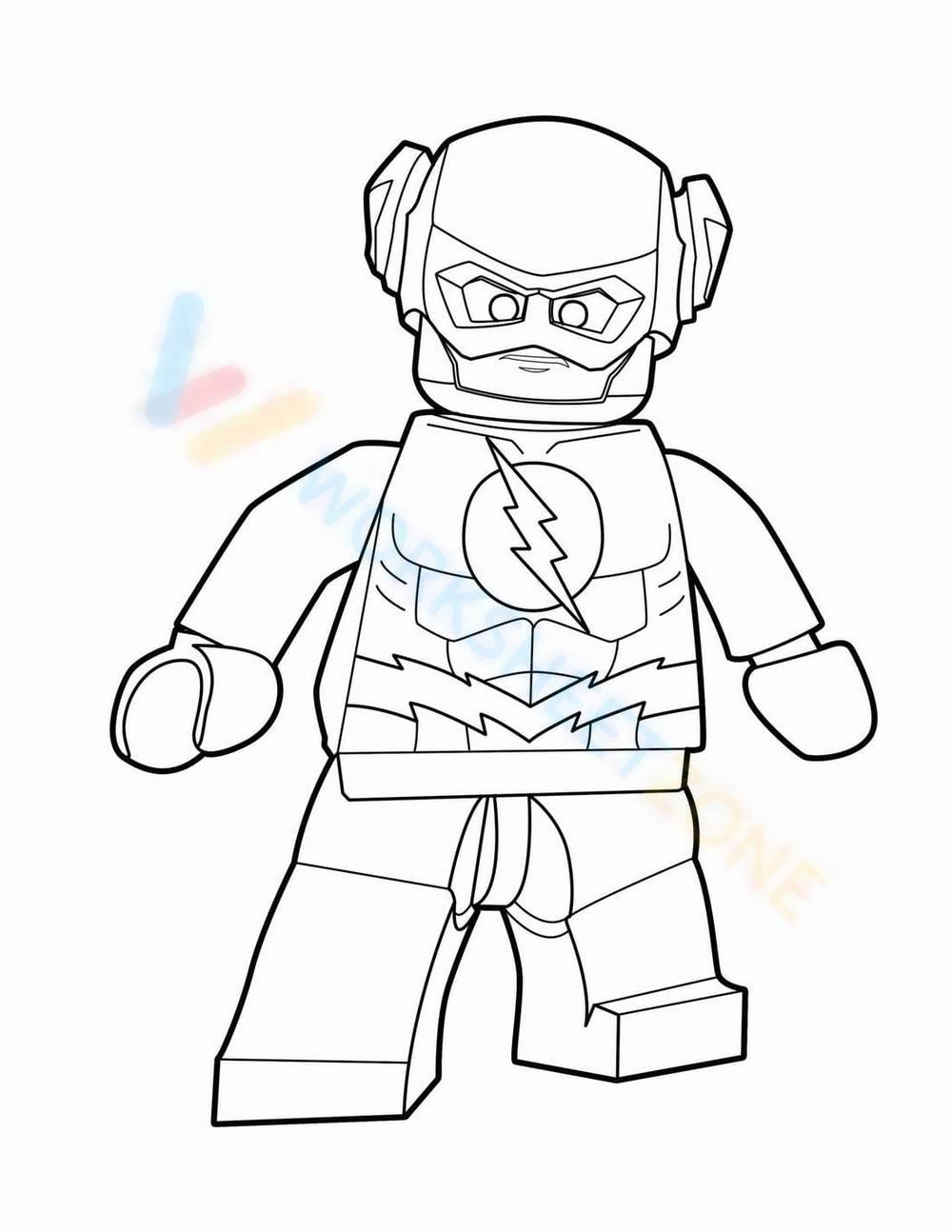 Free printable the flash coloring pages for kids
