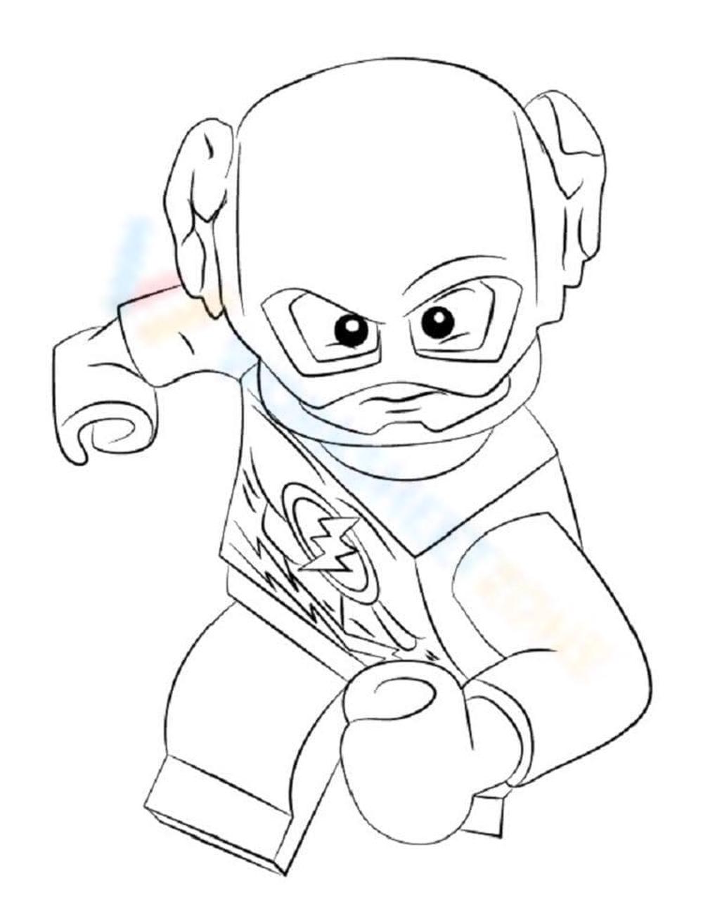 Free printable the flash coloring pages for kids
