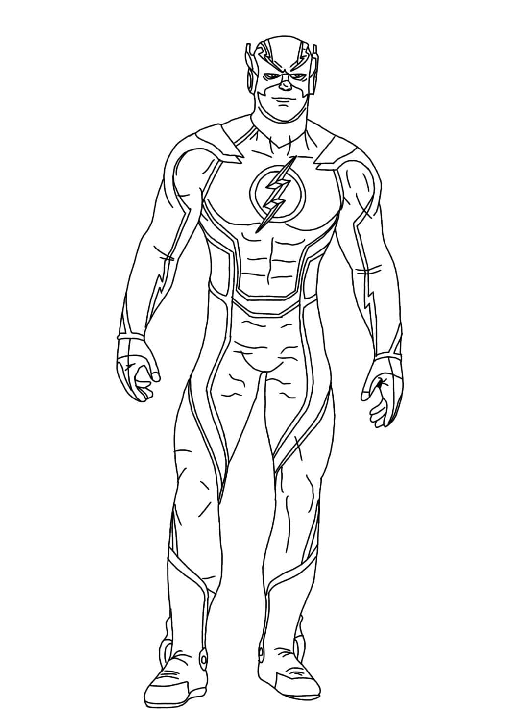 The flash coloring pages