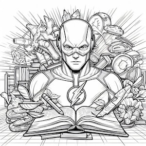Flash coloring page