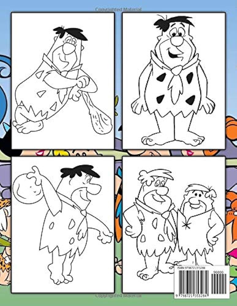 The flintstones coloring book coloring pages the flintstones