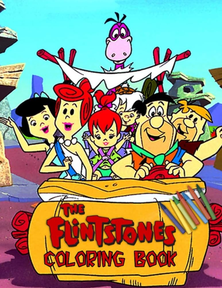 The flintstones coloring book coloring pages the flintstones