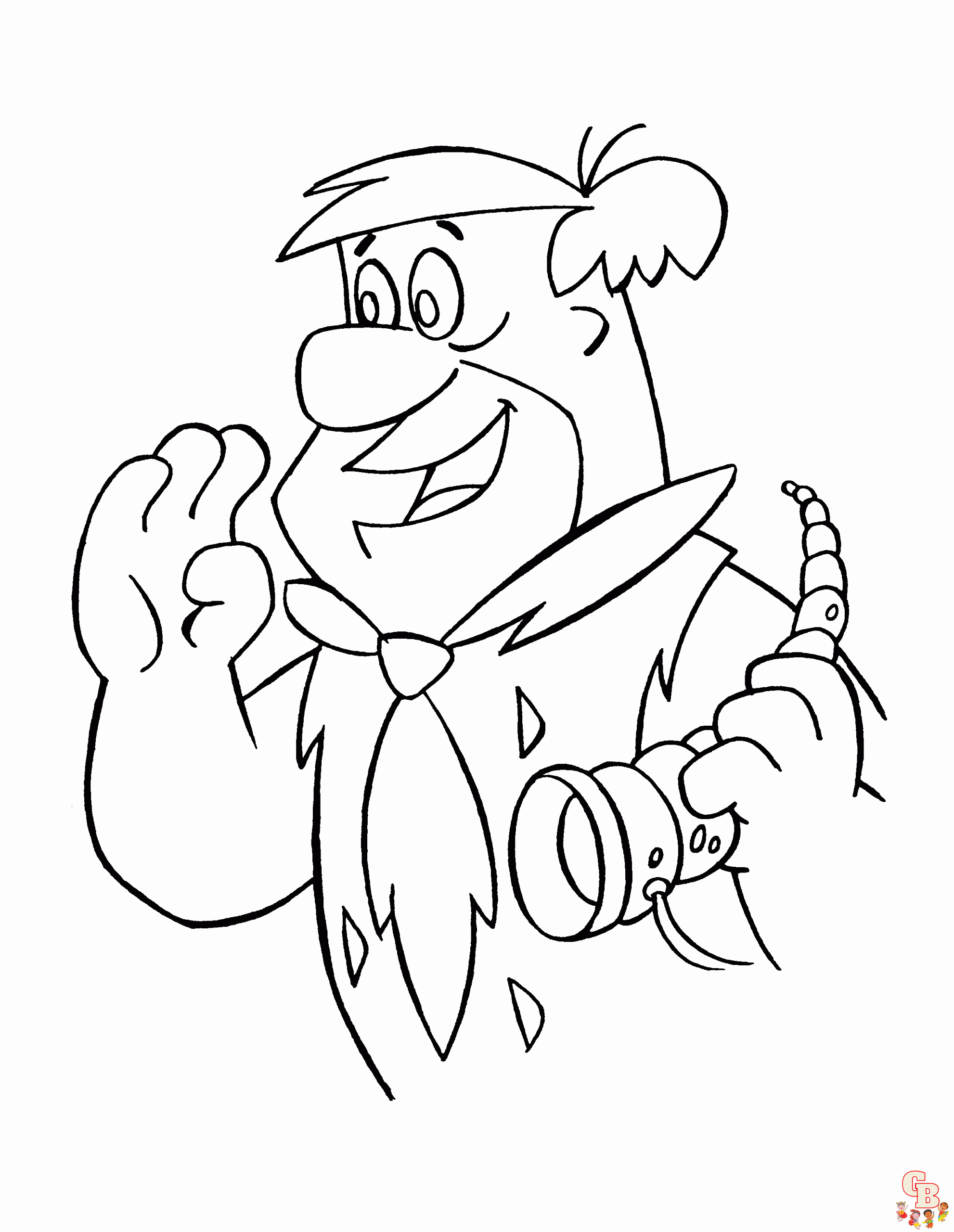 Get creative with the flintstones coloring pages