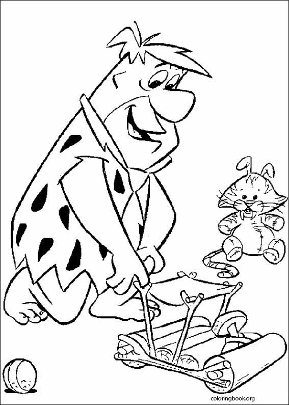 The flintstones coloring page
