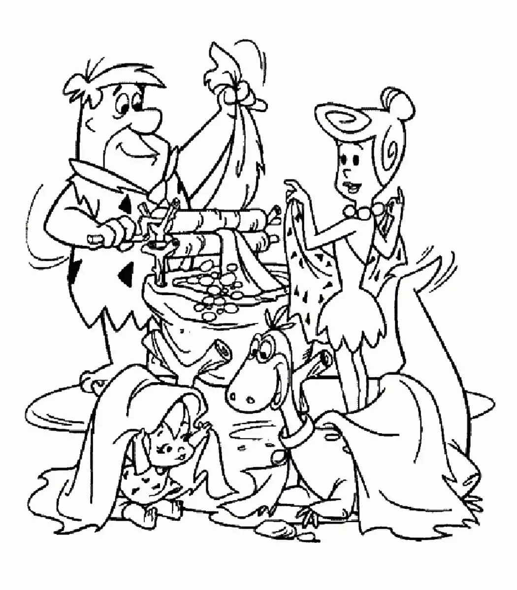 Flintstones fãrbung seite