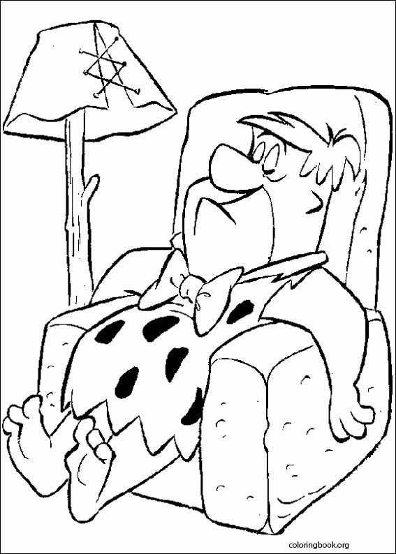 The flintstones coloring page