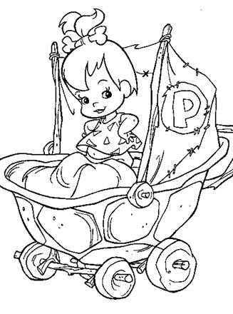 Flintstones coloring page