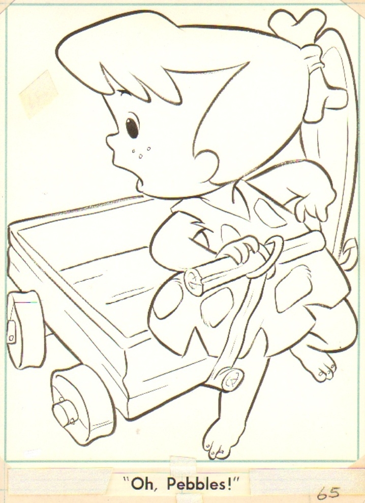 Flintstones coloring book page in steven ngs hanna barbera the flintstones and the jetsons ic art gallery room