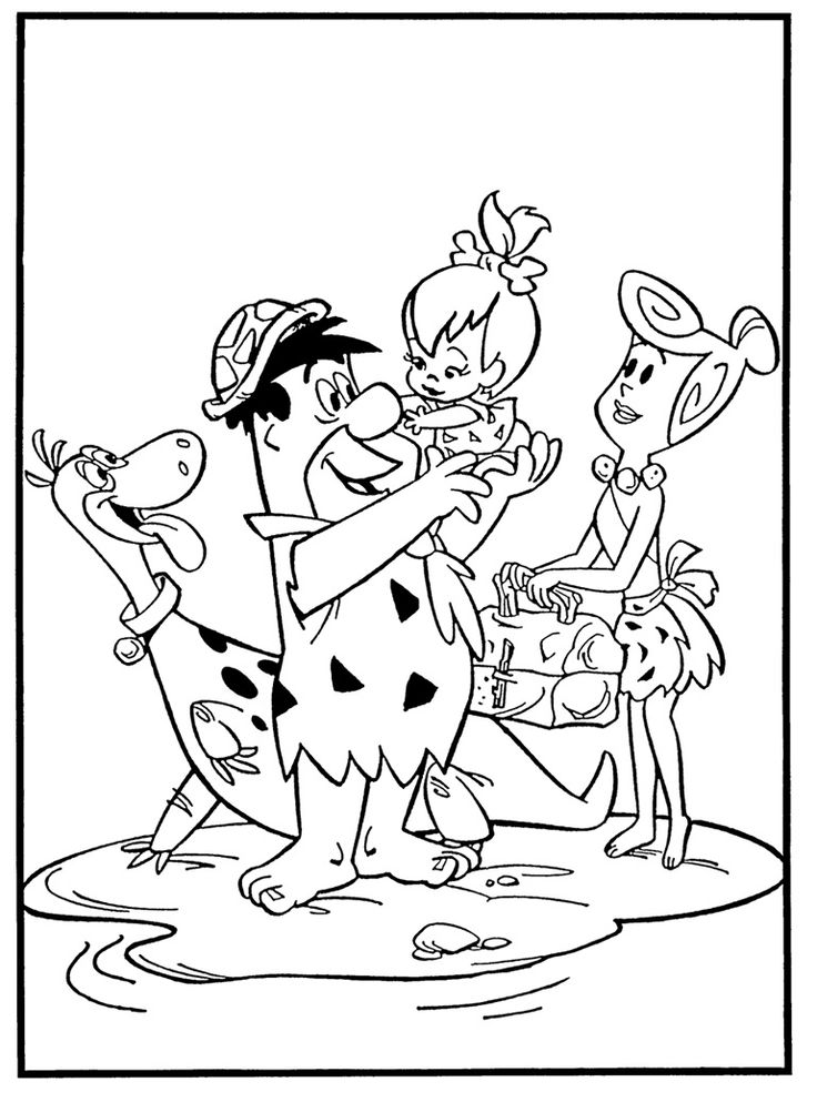 Flintstones coloring page cartoon coloring pages coloring books coloring book pages