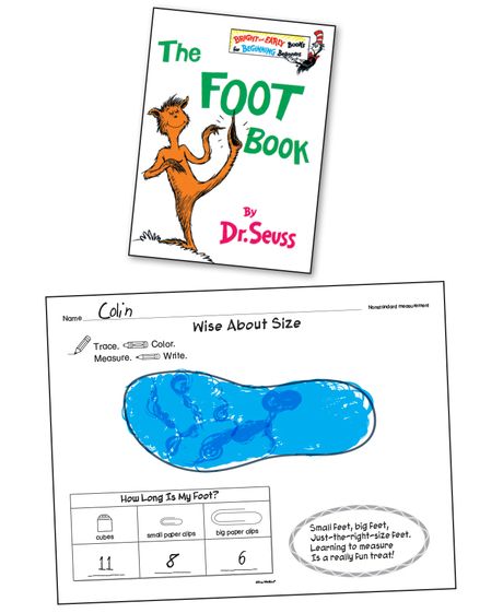 The foot book lesson plans
