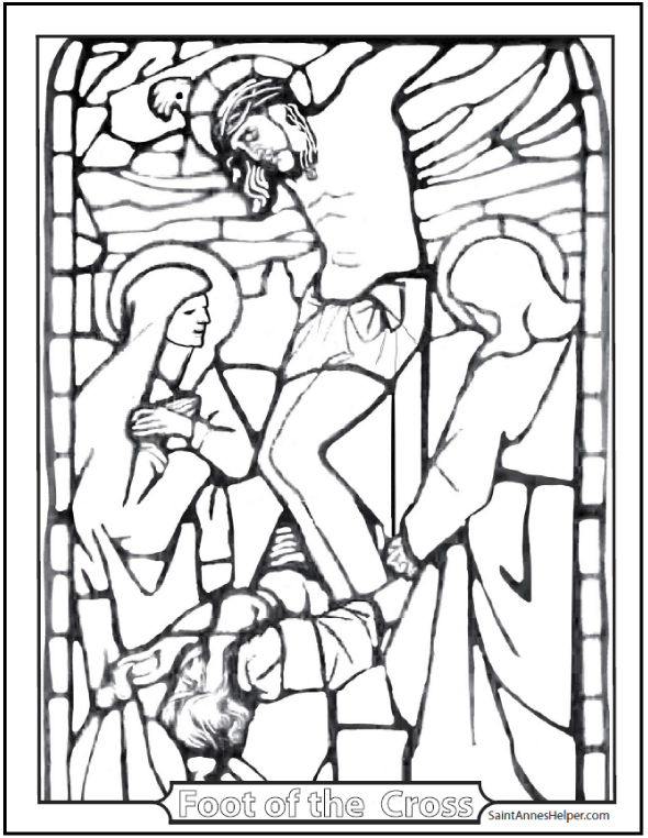 Rosary coloring pages âï joyful sorrowful and glorious mysteries