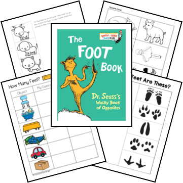 The foot book printables and activities