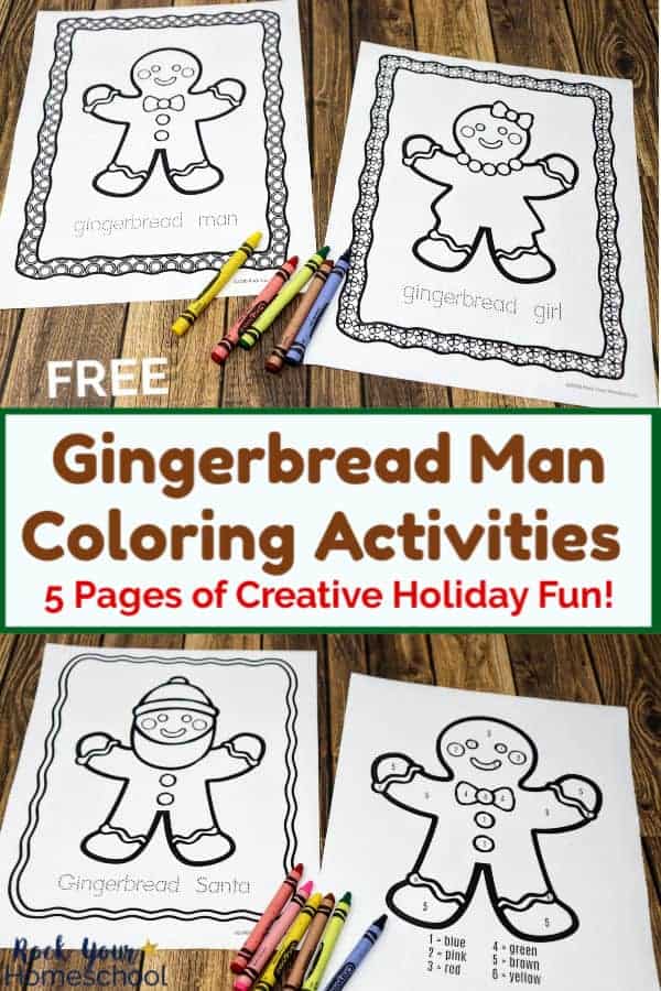 Free gingerbread man coloring pages your kids will love