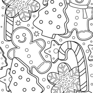 Gingerbread man coloring pages printable for free download