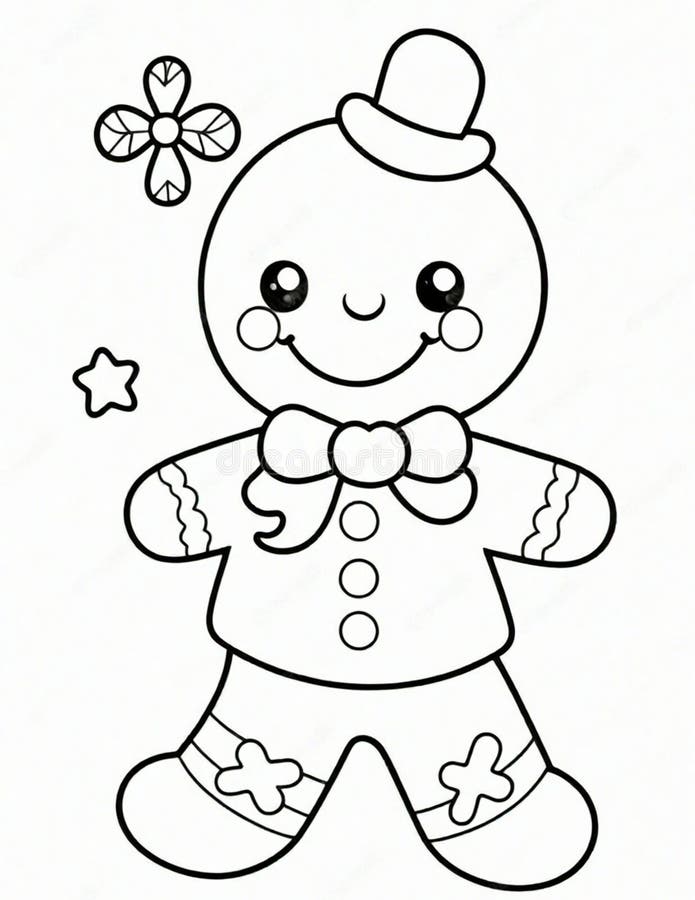 Gingerbread man coloring page stock illustrations â gingerbread man coloring page stock illustrations vectors clipart