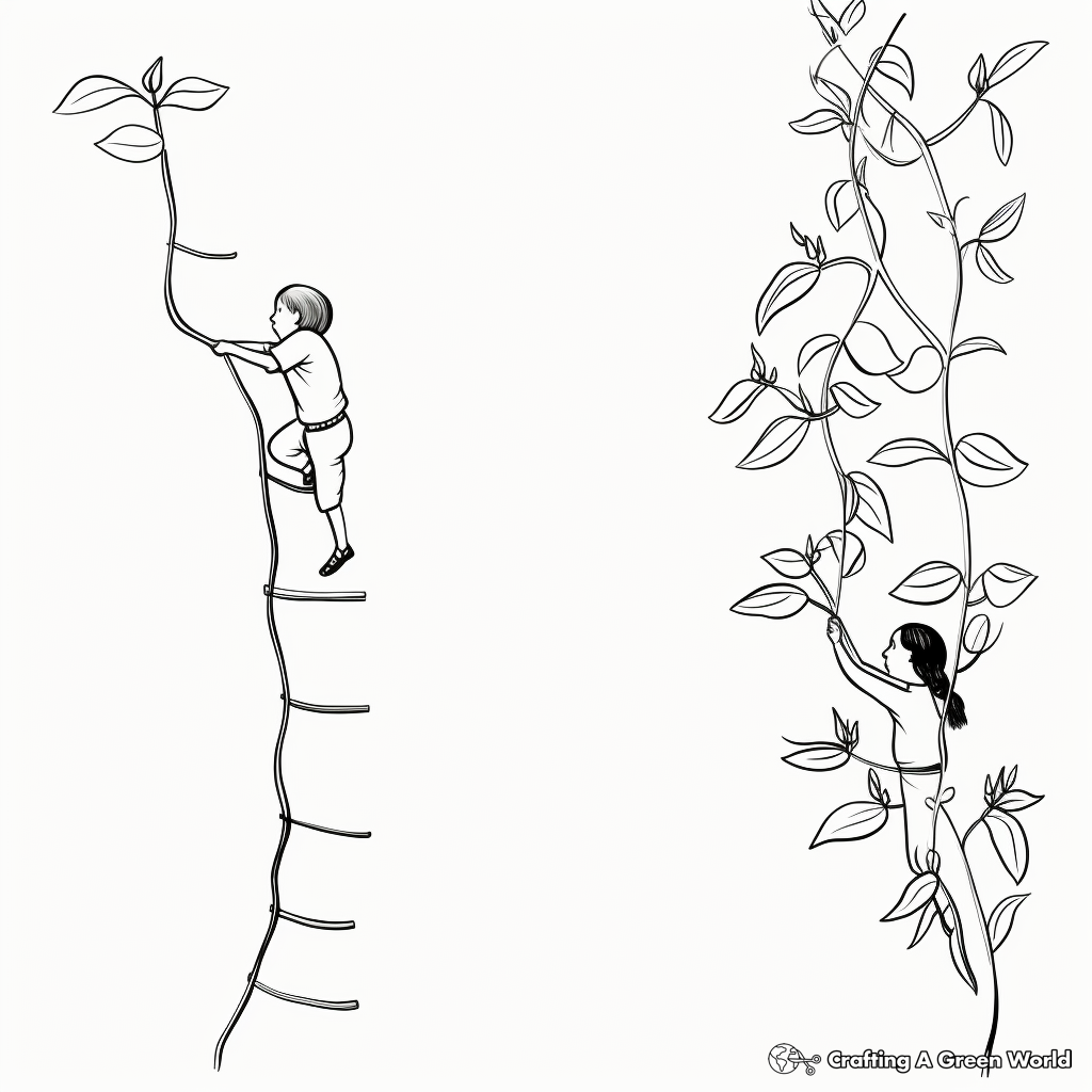 Flower vine coloring pages