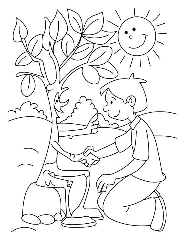 Celebrate the beauty of giving with giving tree coloring pages