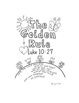 The golden rule activity booklet luke golden rule activities bible lessons sunday school coloring pages