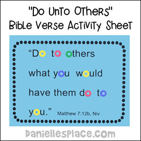 The golden rule bible crafts