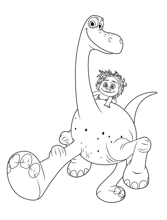 The good dinosaur coloring pages