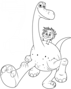 The good dinosaur coloring pages free coloring pages