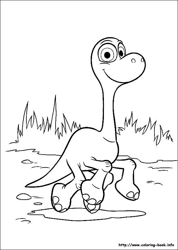 The good dinosaur coloring picture