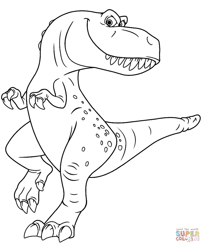 Ramsey from the good dinosaur coloring page free printable coloring pages