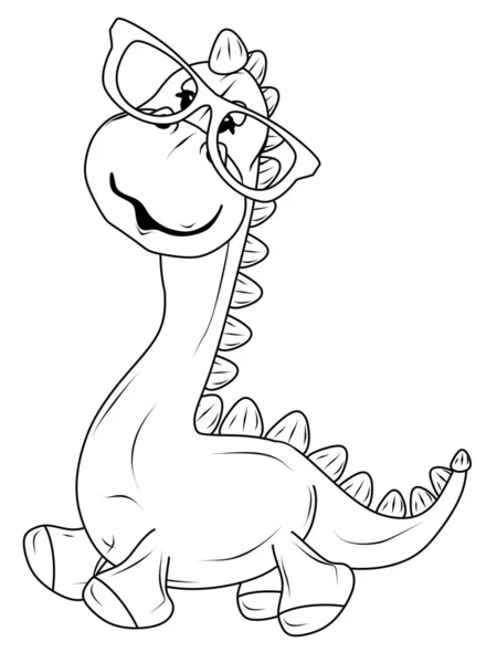 Coloring dino stock illustrations