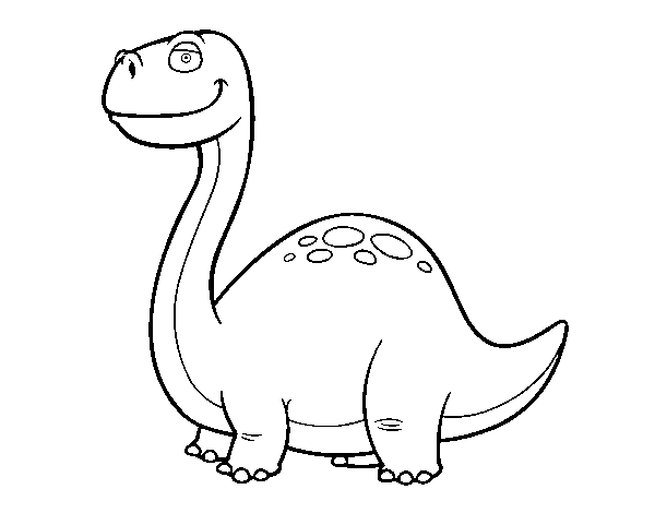 Diplodocus dinosaur coloring page