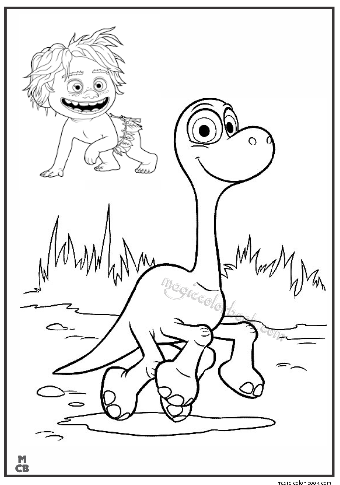 Dinosaur good teach coloring
