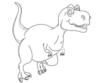 Dinosaur coloring pages printable coloring pages instant download
