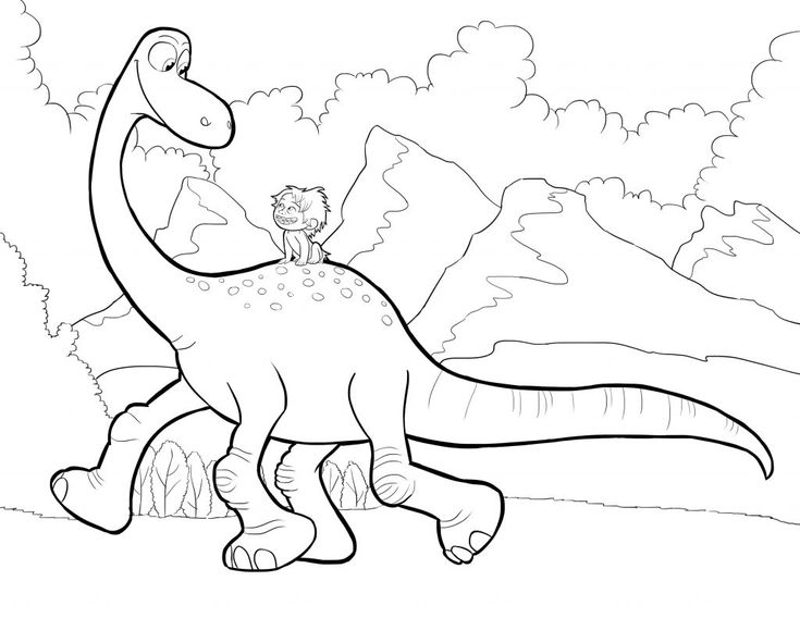 The good dinosaur coloring pages