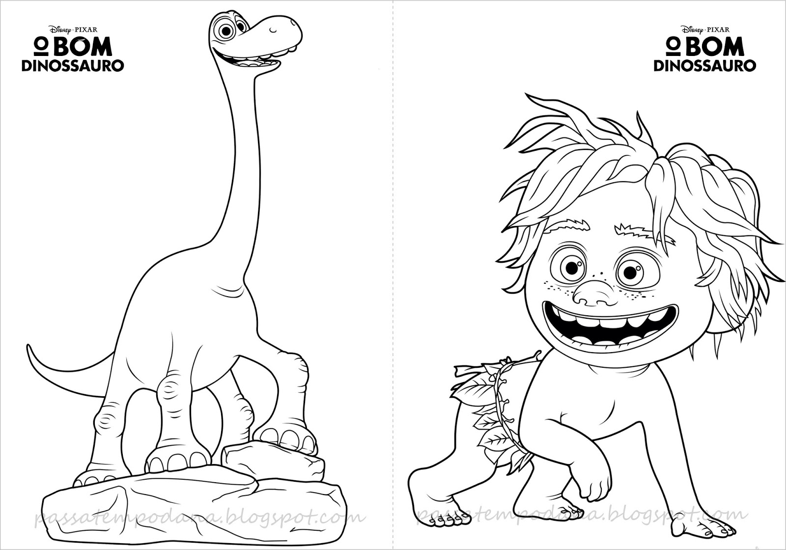 The good dinosaur free printable coloring book