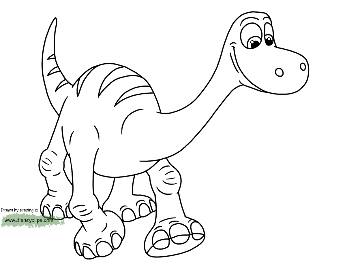 The good dinosaur coloring pages