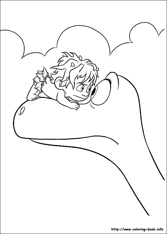 The good dinosaur coloring picture