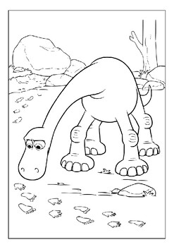 Dinosaur and human friendship coloring sheets the good dinosaur coloring pages