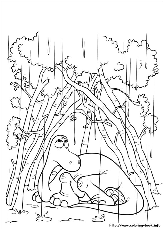 The good dinosaur coloring picture