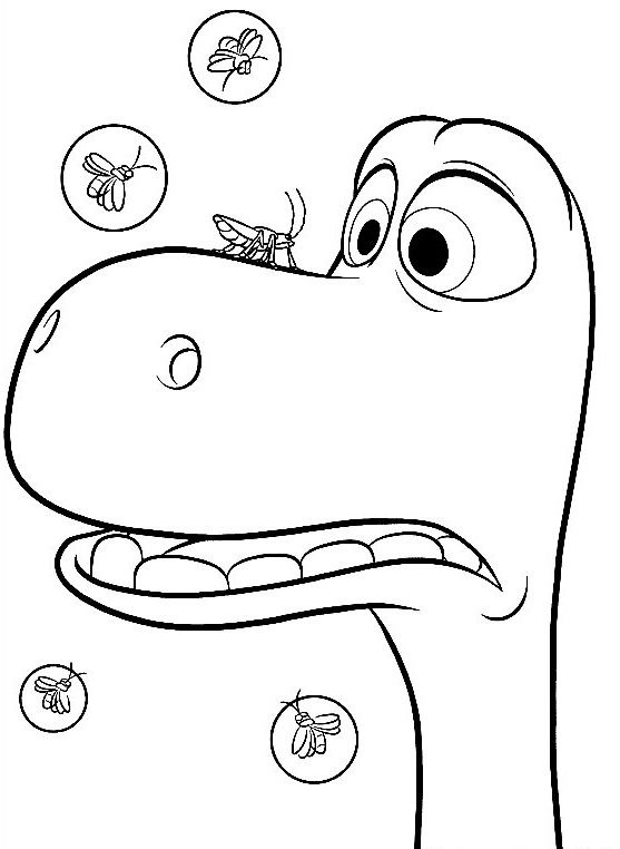 The good dinosaur coloring pages