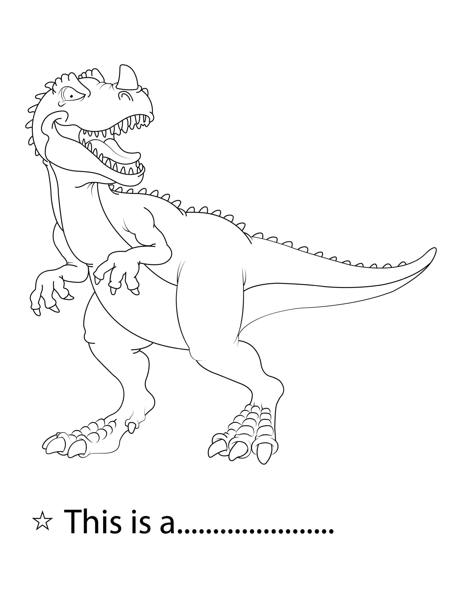 Premium vector best dinosaur coloring pages for kids adults