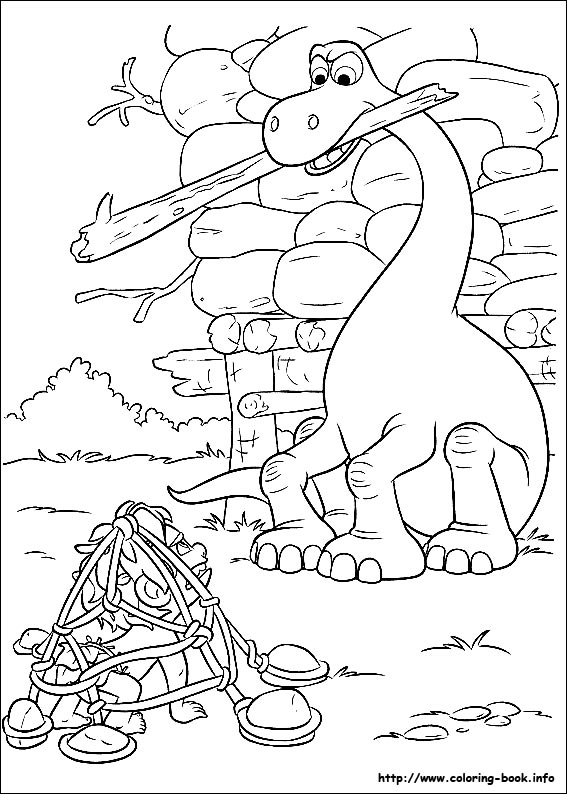 The good dinosaur coloring picture