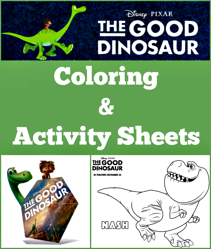 The good dinosaur coloring activity sheets in theaters november cleverly me