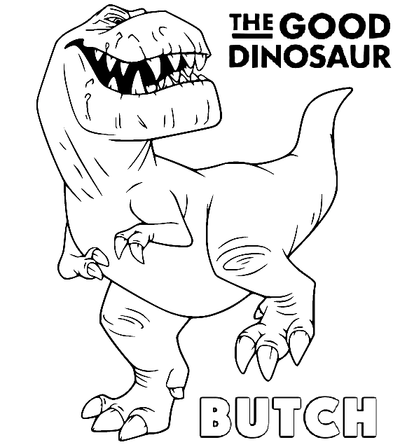 The good dinosaur nash coloring page