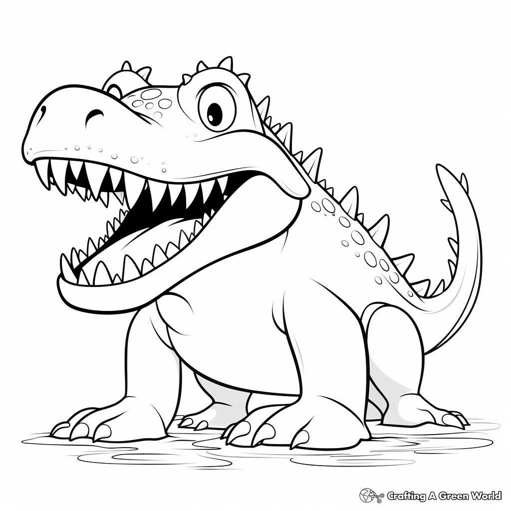 Sarcosuchus coloring pages