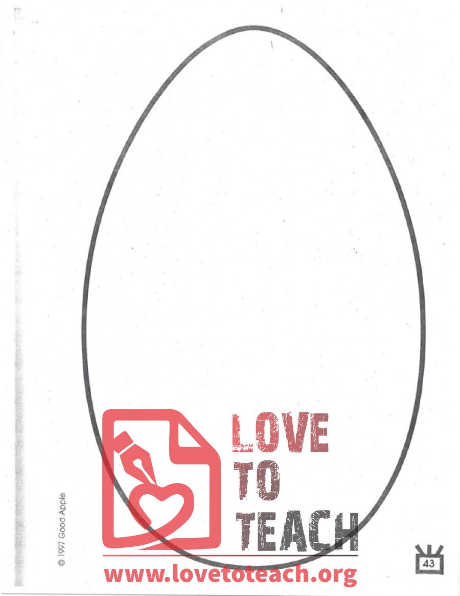 Egg coloring page
