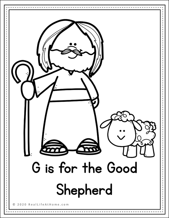 Letter g â catholic letter of the week worksheets and coloring pages